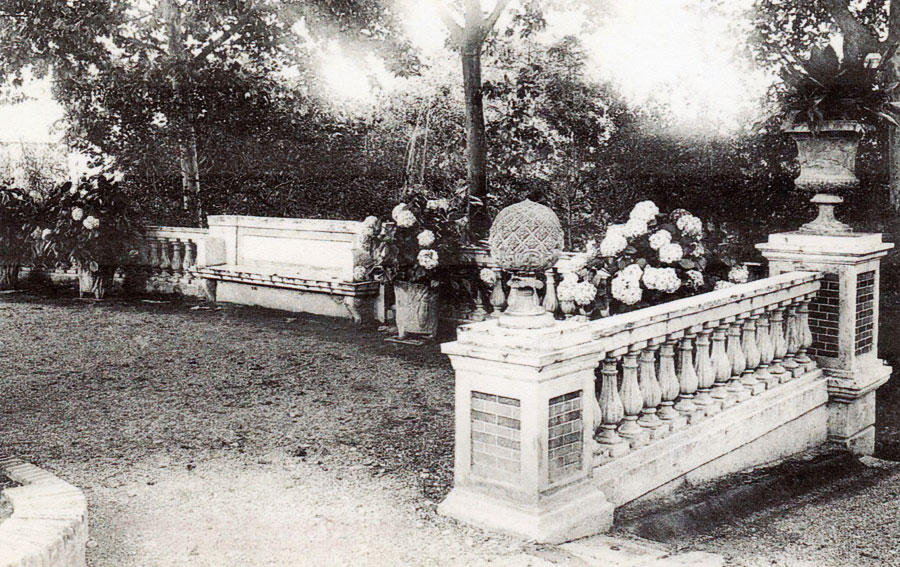 Jardí romàntic de la finca Muntadas a la Bonanova 1914