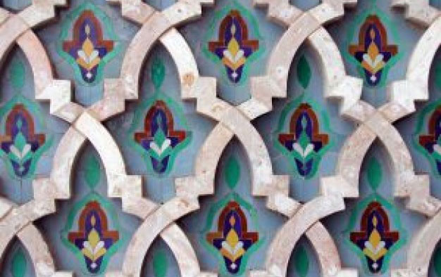 decoració mural a la mesquita Hassan II de Casablanca