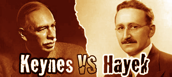 John Maynard Keynes i Friedrich Hayek